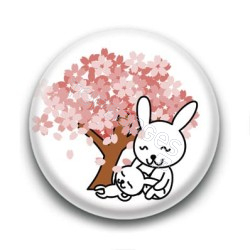 Badge : Lapins et sakuras