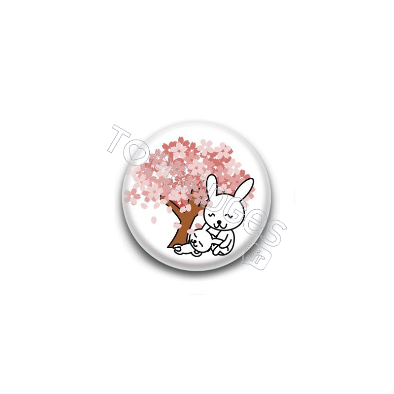 Badge : Lapins et sakuras