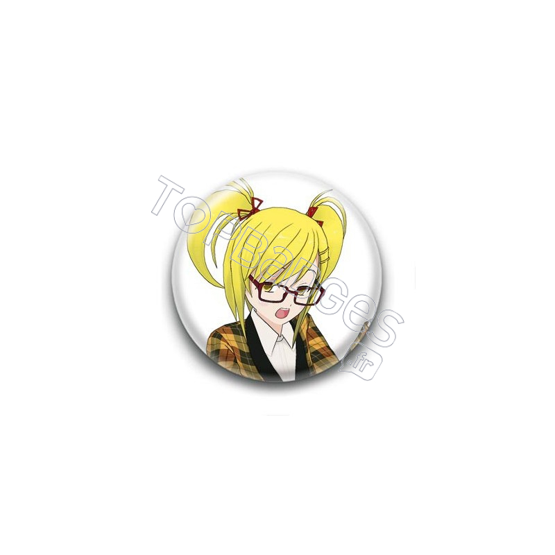 Badge : Manga fille écolière