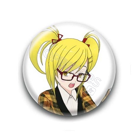 Badge : Manga fille écolière