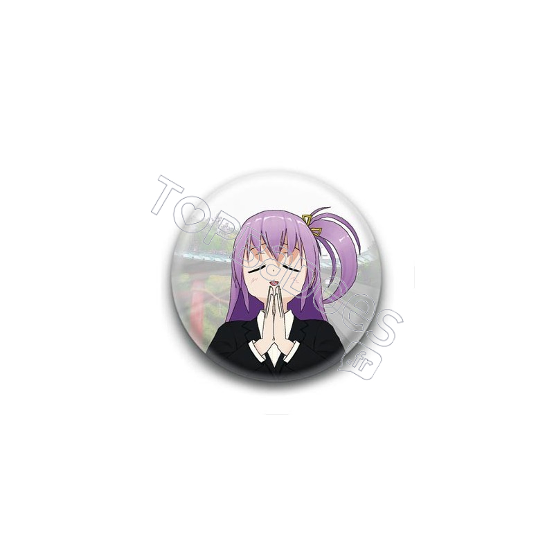 Badge : Manga fille remerciant