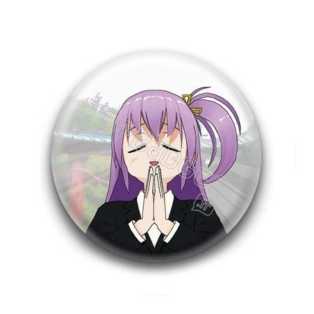 Badge : Manga fille remerciant