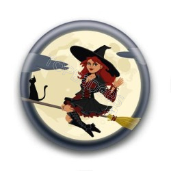 Badge : Sorcière Halloween