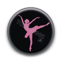 Badge Ballerine Fond Noir