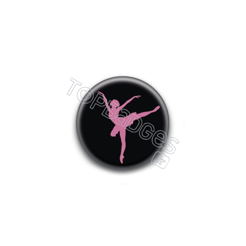 Badge Ballerine Fond Noir