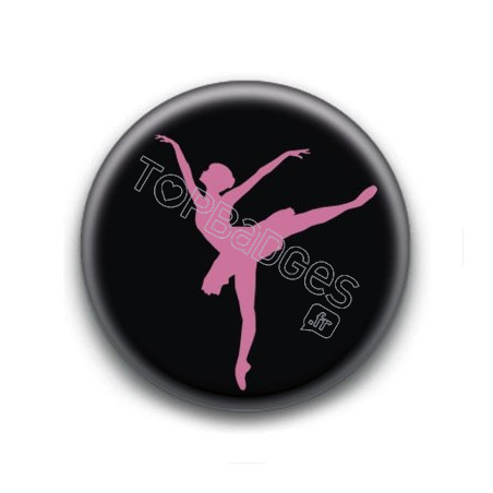 Badge Ballerine Fond Noir