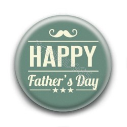 Badge Happy Father's Day Moustache