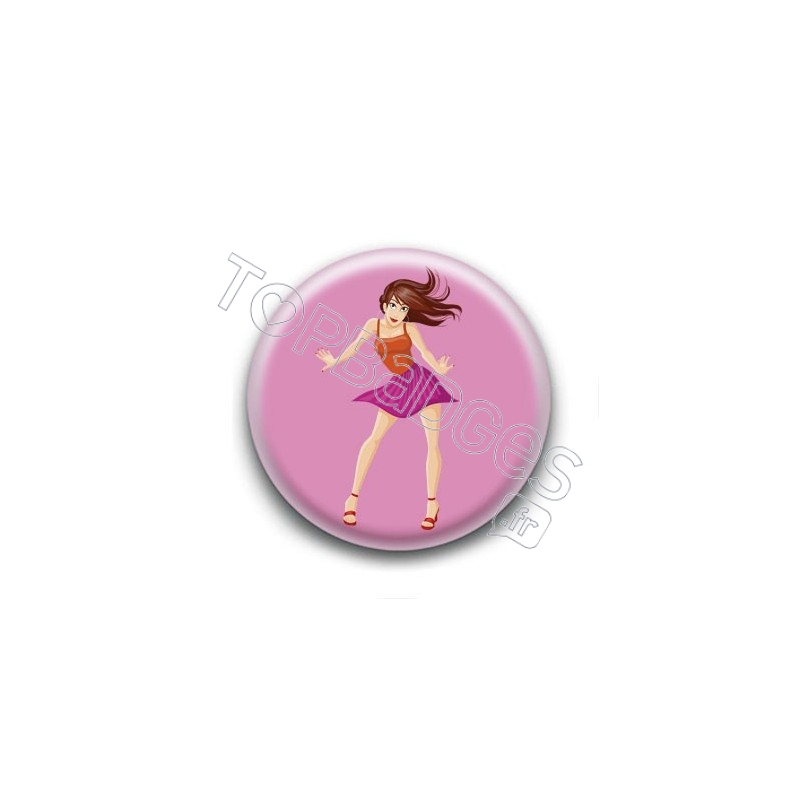 Badge Femme Dansant