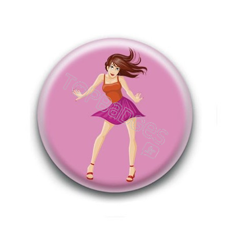 Badge Femme Dansant