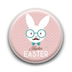 Badge : Hipster Easter, rose