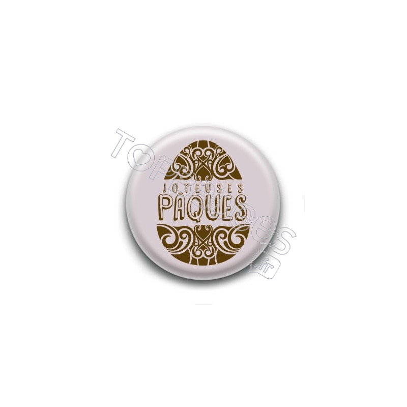 Badge : Joyeuses Pâques, oeuf