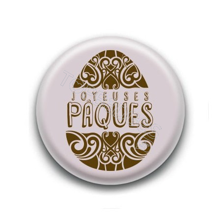 Badge : Joyeuses Pâques, oeuf