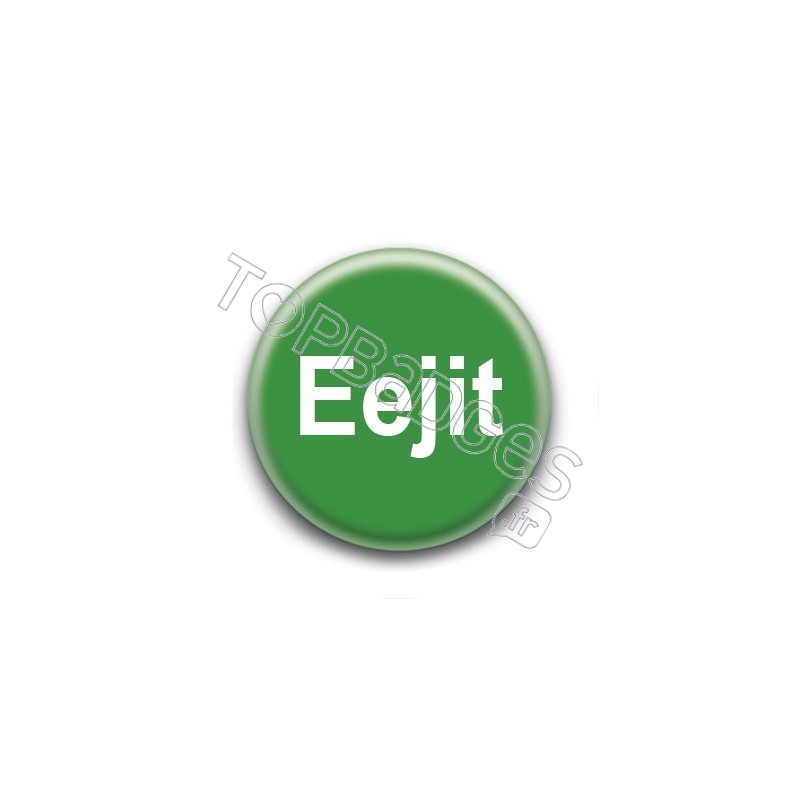 Badge : Eejit (idiot) argot anglais