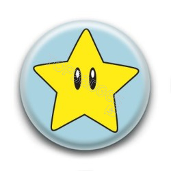 Badge Cute Etoile de Mario