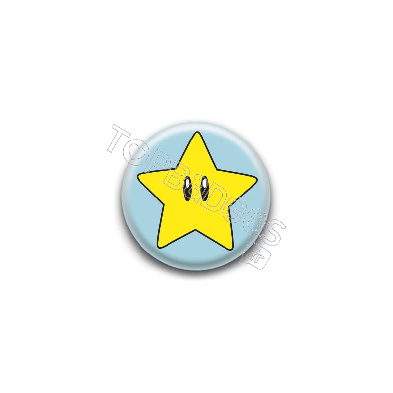 Badge Cute Etoile de Mario