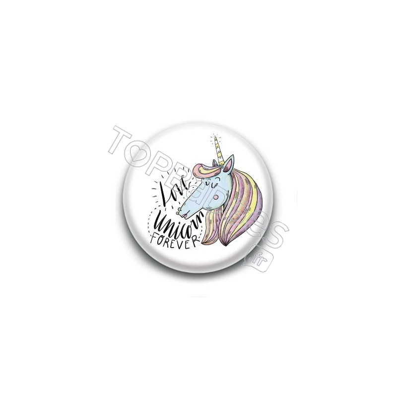 Badge Love Unicorn Forever