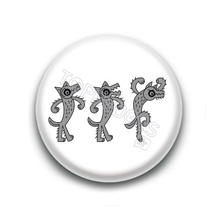 Badge Trio de Loups