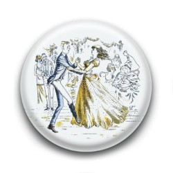 Badge Danse Mariage Vintage