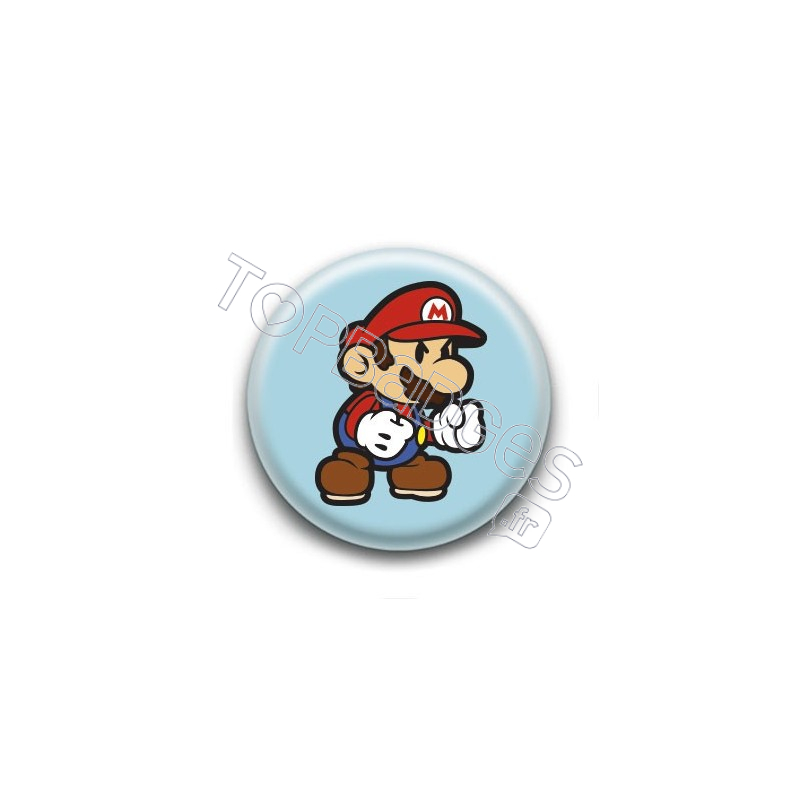 Badge Cute Mario