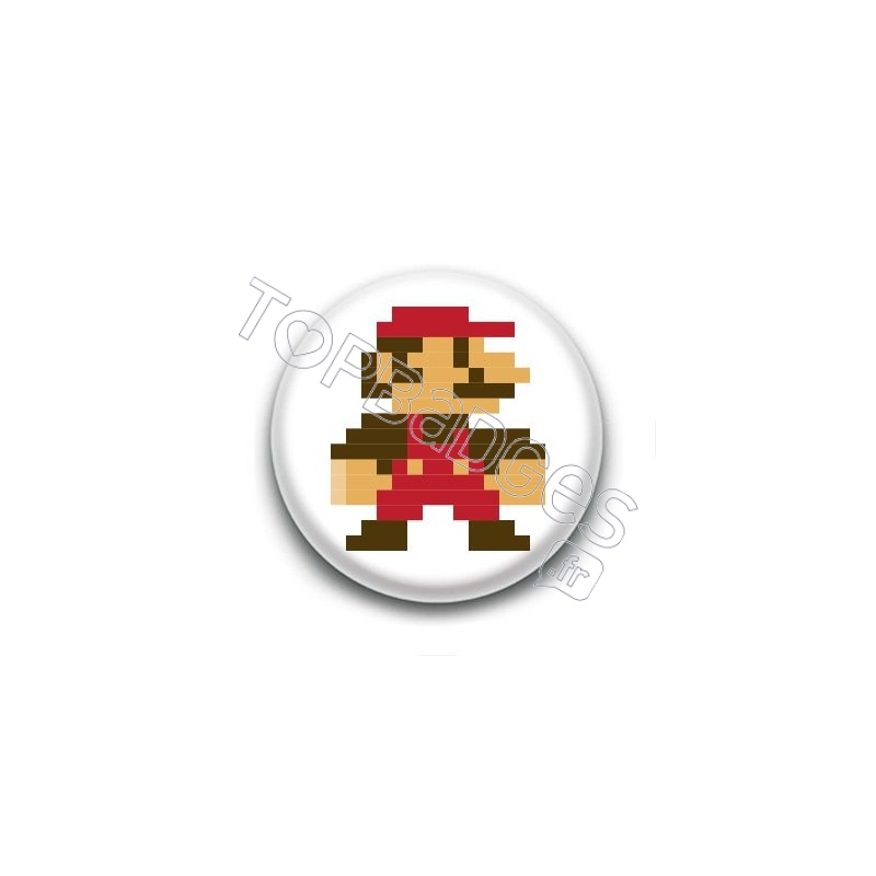 Badge Mario Color 8 Bit