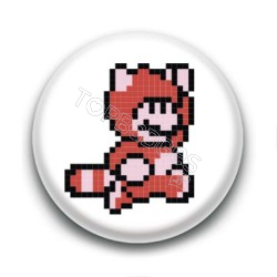 Badge Mario Raton Laveur 8 Bit