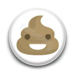 Badge Poop Smile