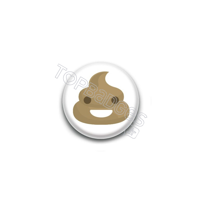 Badge Poop Smile