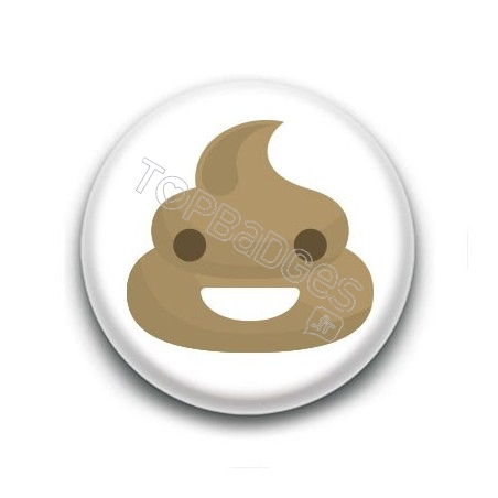 Badge Poop Smile