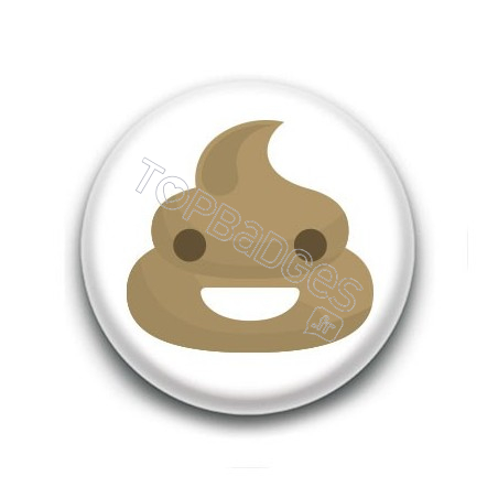 Badge Poop Smile