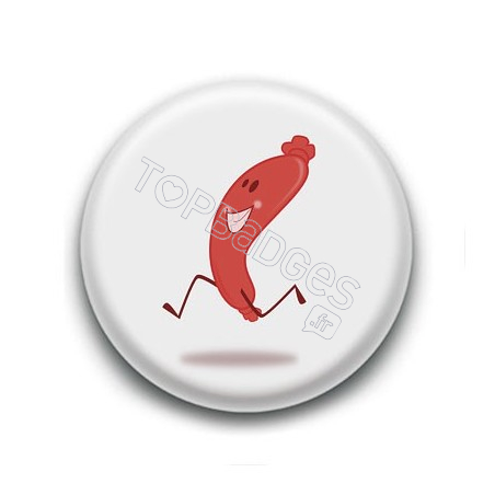 Badge Saucisse Contente