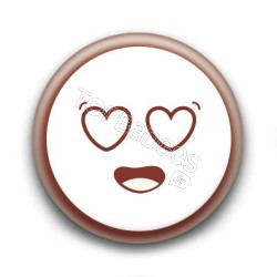 Badge : Cute smiley amoureux