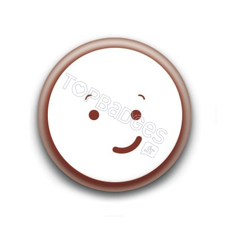 Badge : Cute smiley sourit