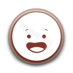 Badge : Cute smiley happy
