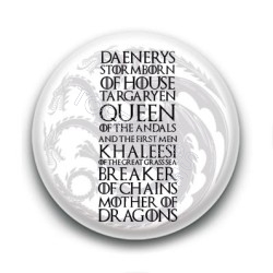 Badge : Daenerys Targaryen, Game of Thrones