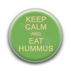 Badge Keep Calm and Eat Hummus