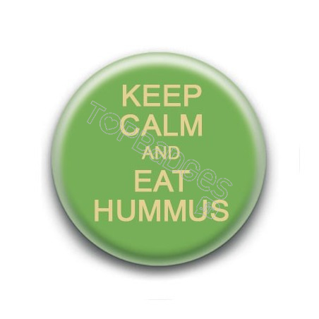 Badge Keep Calm and Eat Hummus