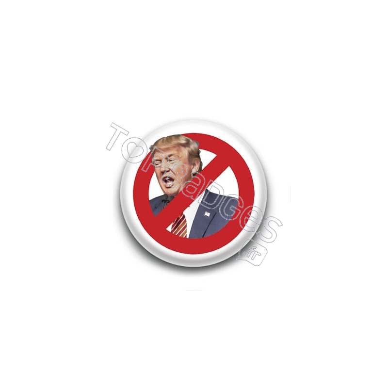 Badge Interdit à Trump