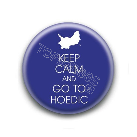 Badge Keep calm and go to Hoedic