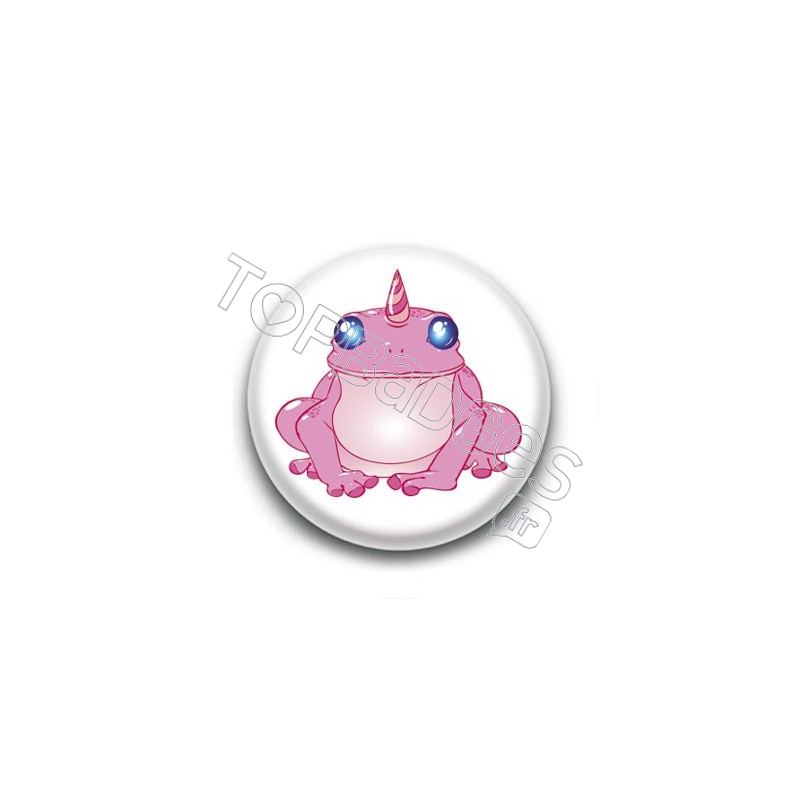 Badge Grenouille Licorne