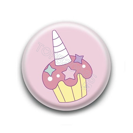 Badge Cupcake Licorne