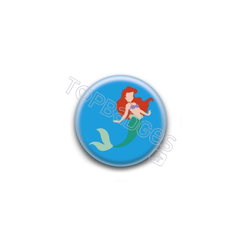 Badge Princesse Ariel