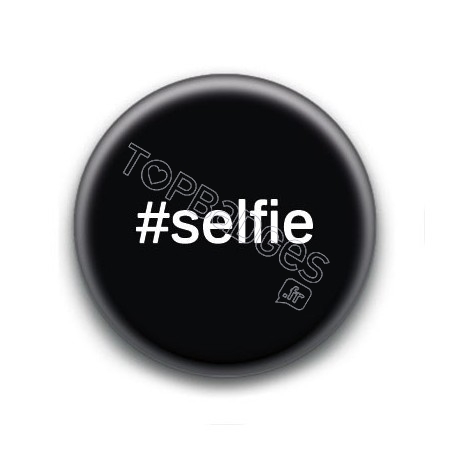 Badge Hashtag Selfie
