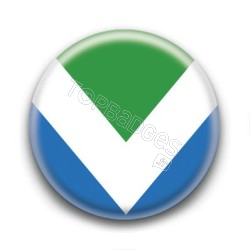 Badge Drapeau Vegan