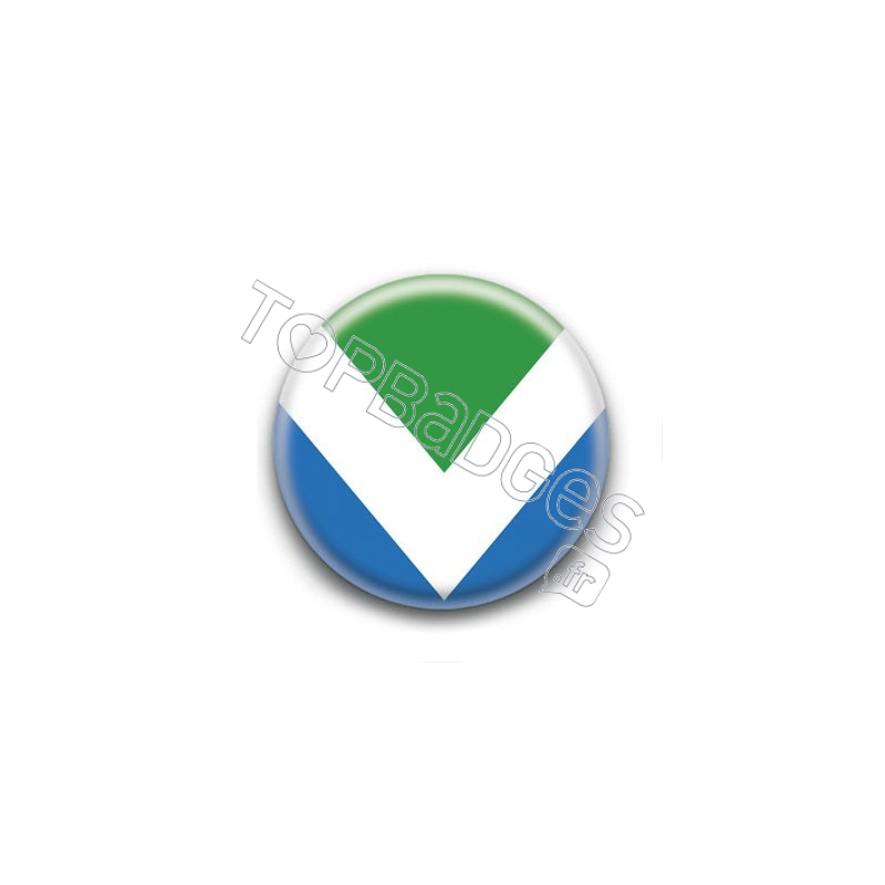 Badge Drapeau Vegan