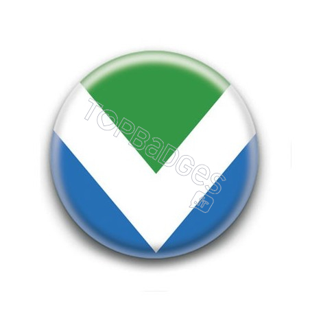 Badge Drapeau Vegan