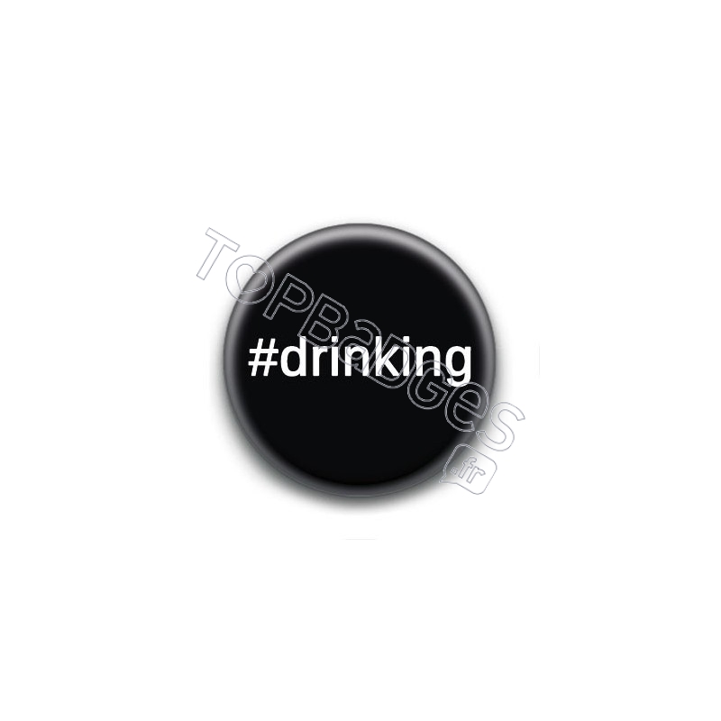 Badge Hashtag Drinking