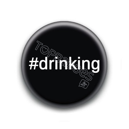 Badge Hashtag Drinking