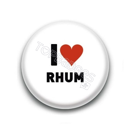 Badge I Love Rhum