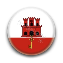 Badge Drapeau Gibraltar
