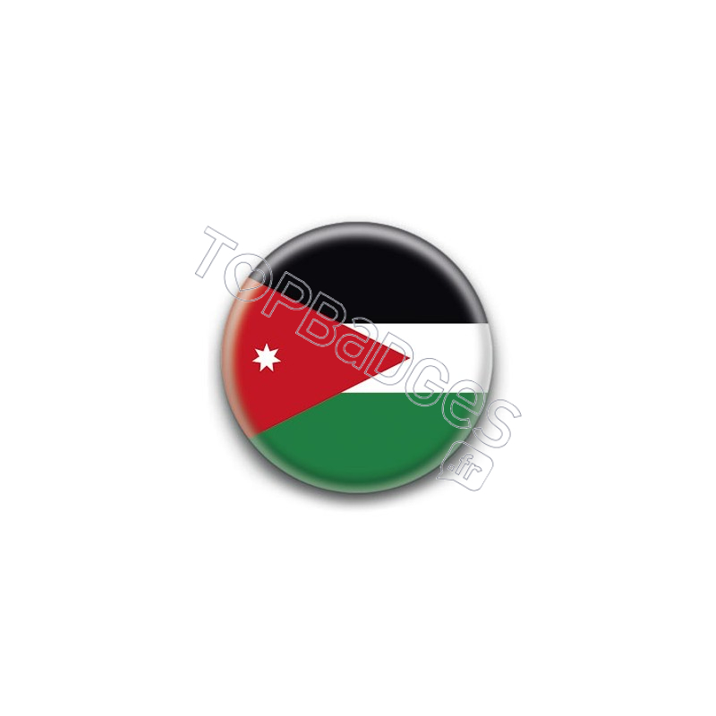 Badge Drapeau Jordanie